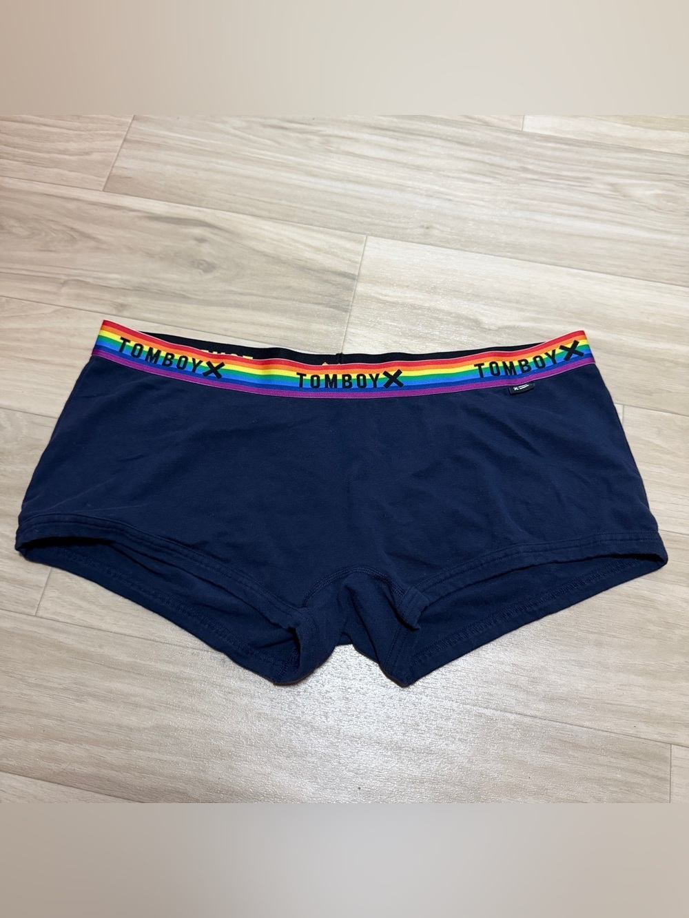 TomboyX Rainbow Pride Boyshort Underwear Navy Size XL